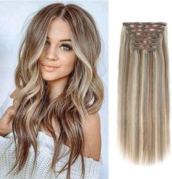 Clip On Human Hair Highlights-25dlls