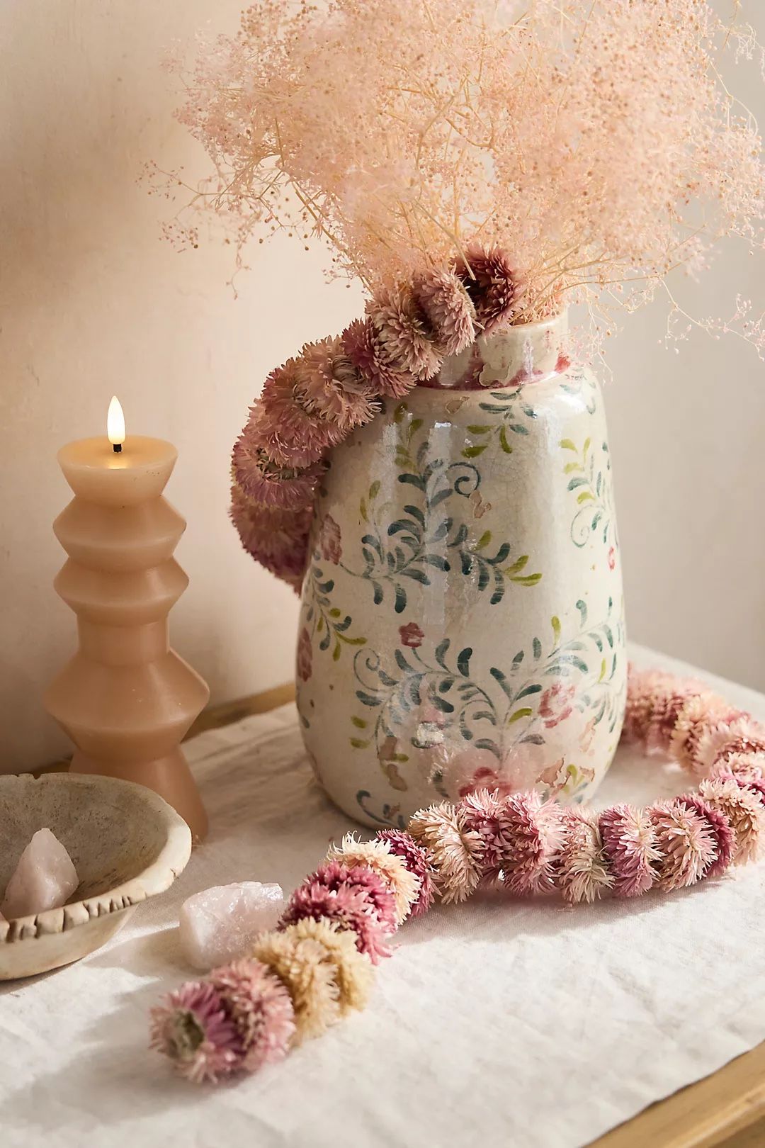 Anthropologie Dried Flower Garland