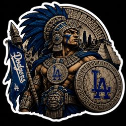 LA Aztec Warrior Baseball 3” Waterproof Vinyl Sticker