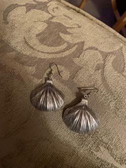 Pewter earrings and 4 more pieces to make jewelry