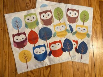 Owl Pillowcase 17” Set of 2