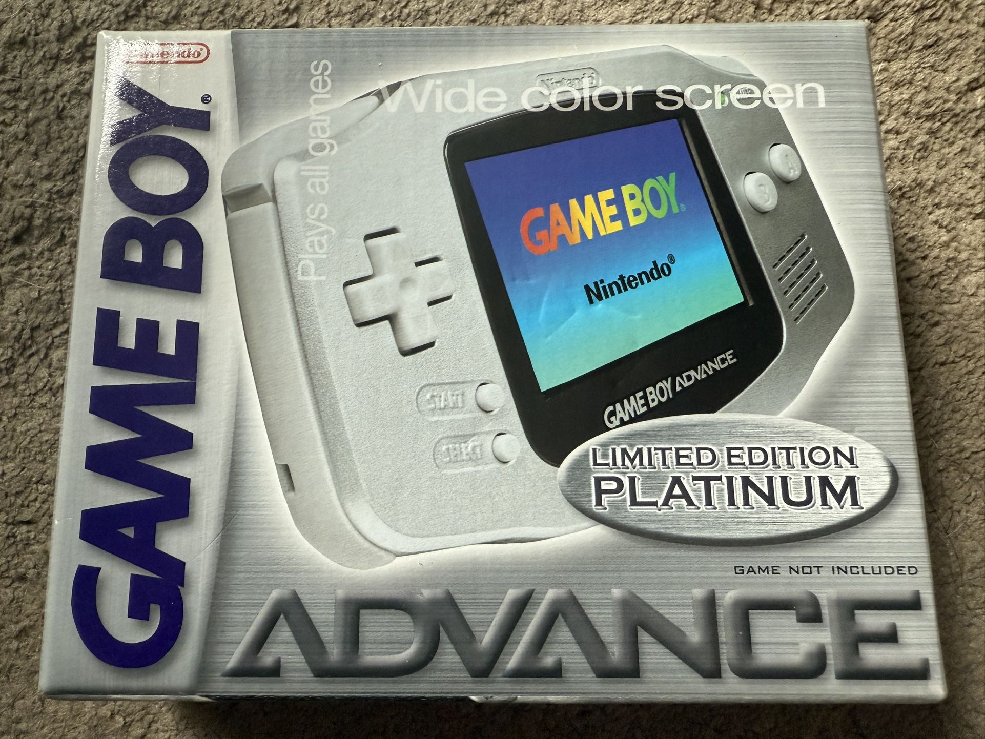 NEW Nintendo Game Boy Advance AGB-001 Limited Edition Platinum Sealed SELL/TRADE