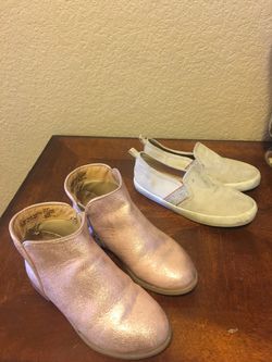 Girls boots and slip ons size 11c