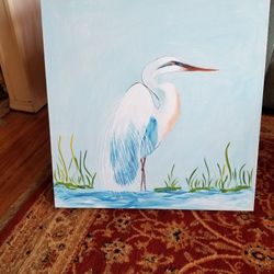 Heron Painting 