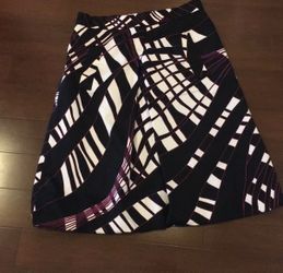 Ellen Tracy Geometric Pattern Skirt