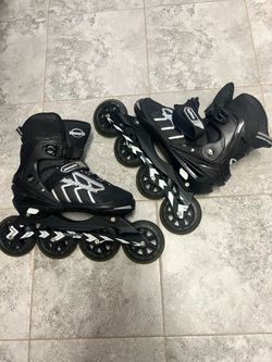 MammyGol Adjustable Inline Skates Kids Youths Size XL  Black