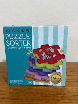 Jigsaw stackable puzzle sorter New in box