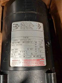 A.O. Smith 1/3 HP Electric Pump Motor -115/230V- Model C48H2DB5C11
