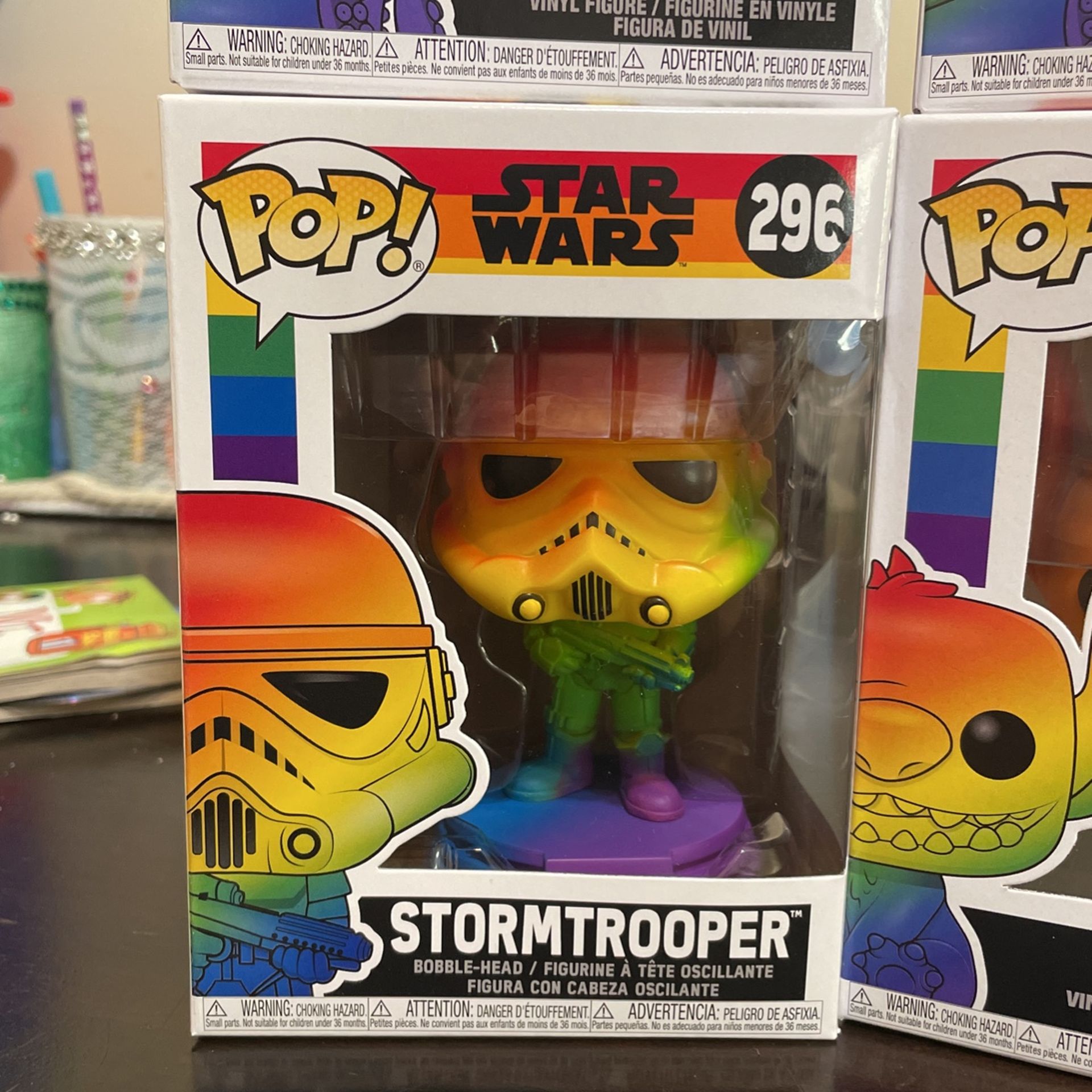 Pride Month Funko Pops Storm Trooper Stitch Ursula Rainbow for