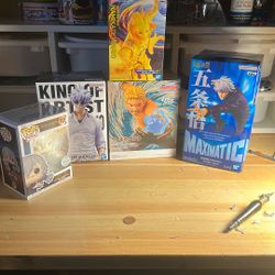 Gojo  and Naruto Figurines-Jujutsu Kaisen-Naruto