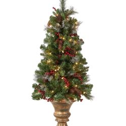 Decorative Christmas Tree With Clear Lights (4 Foot Tall)