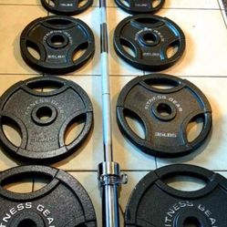 Like New Set Of Olympic Weights Plates 