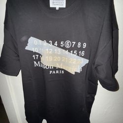 Maison Margiela Tape Design Paris Black T Shirt