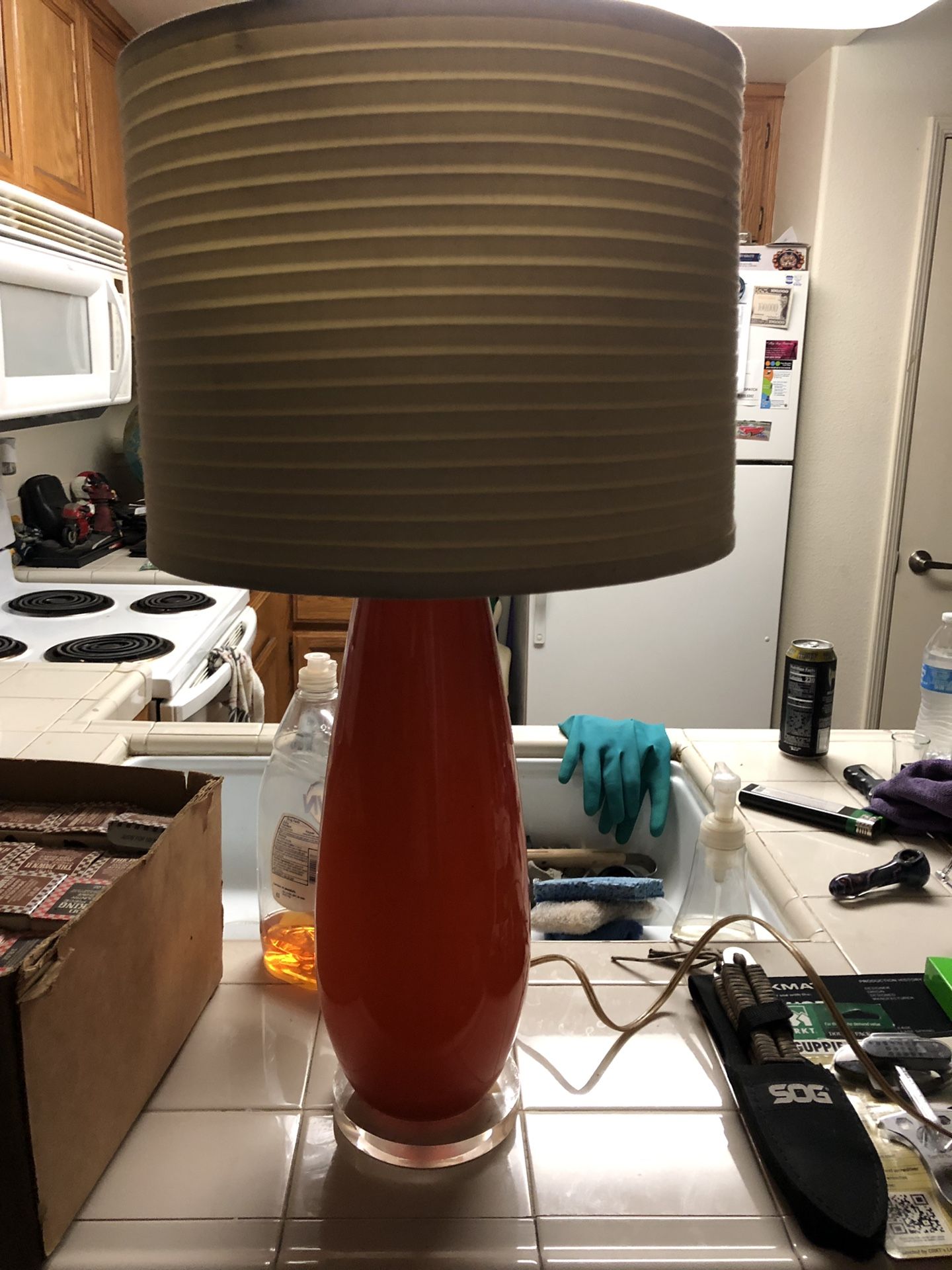 Acrylic lamp shade like new