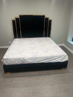 King size bed frame&Headboard