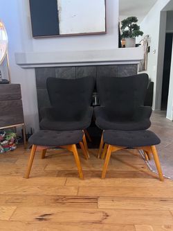 Set of 2 Wingback Chairs
