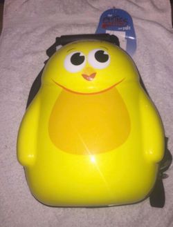 Cuties and Pals Yellow Bird Hardshell Backpack New