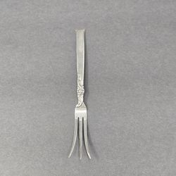 Oneida Heirloom Sterling Silver Fork - "Silver Rose" Pattern (1956)