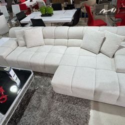 Midtown Sectional Cream RIGHT