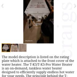 Takagi Tankless Water Heater TK-3