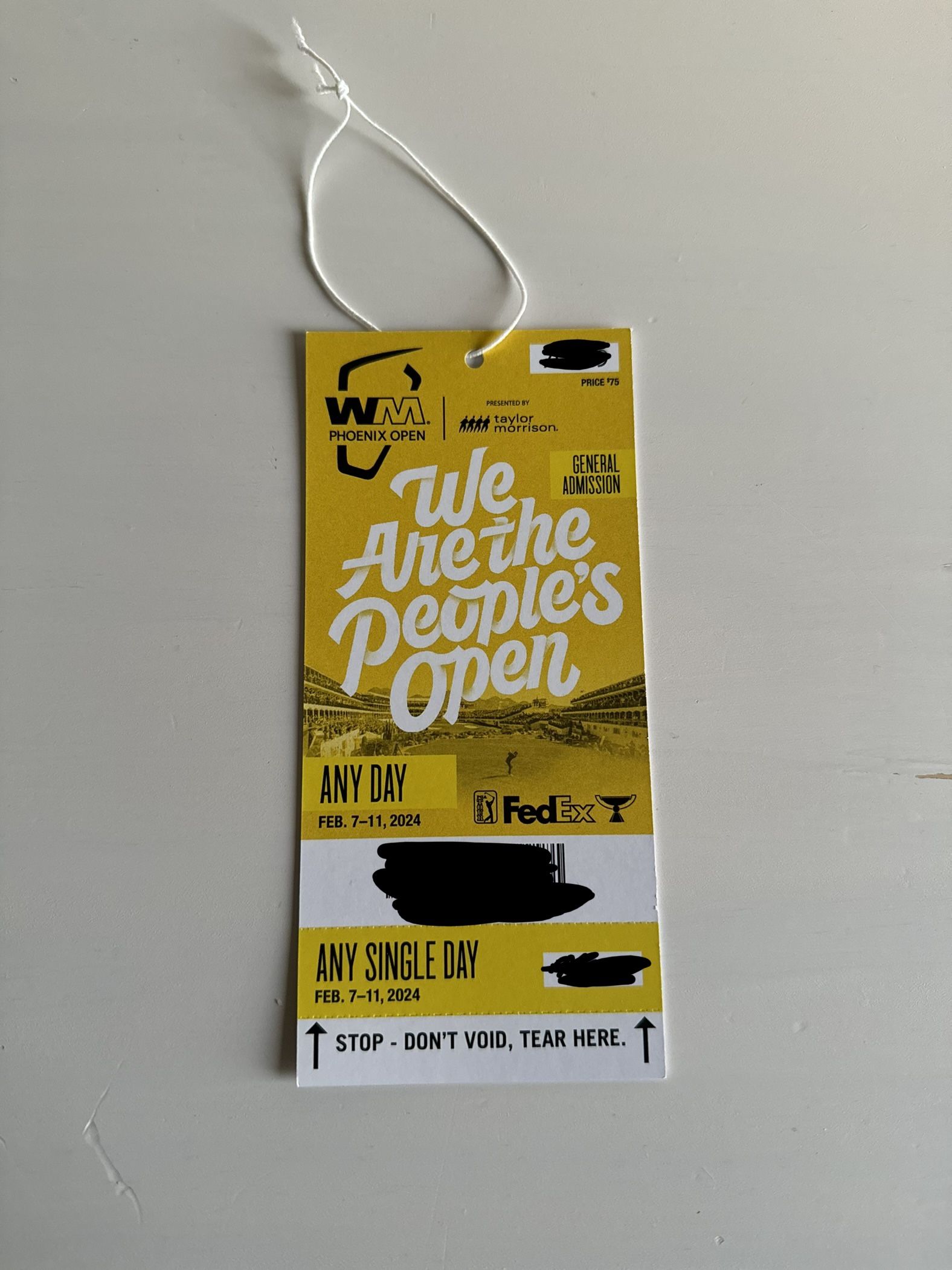 waste management ticket
