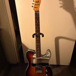 Fender PLEK'd American Orig '60s Telecaster Electric Solidbody Guitar, 3-color Sunburst Right Handed