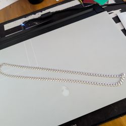 LIRM 925 Sterling Flat Cuban Link Necklace