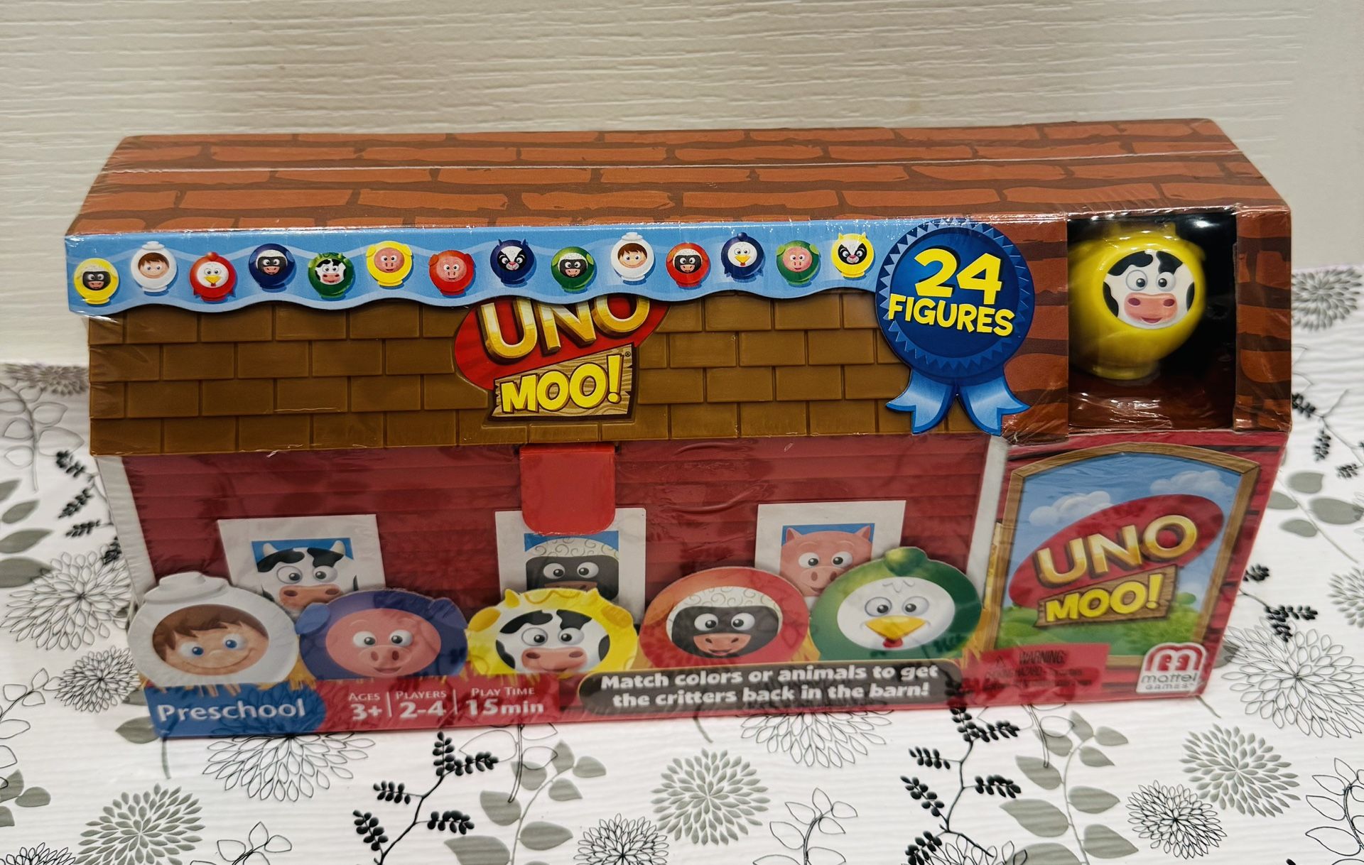Uno Moo Preschool Ages 3+ Game Barn Animals NEW - $15