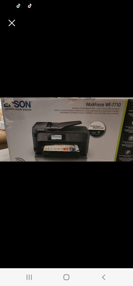 Epson WF-7710 New Printer