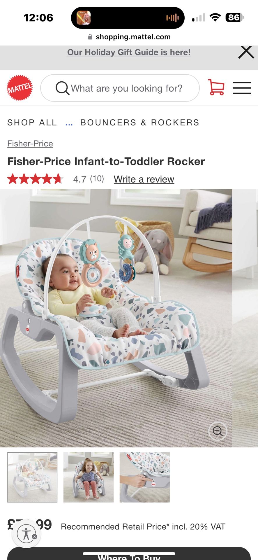 Fisher Price Infant-to-Toddler Rocker