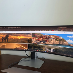 49" OLED Samsung Curved Ultrawide Monitor