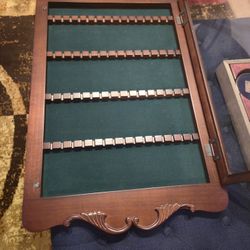 Bombay Mahogany Souvenir Spoon Display Case