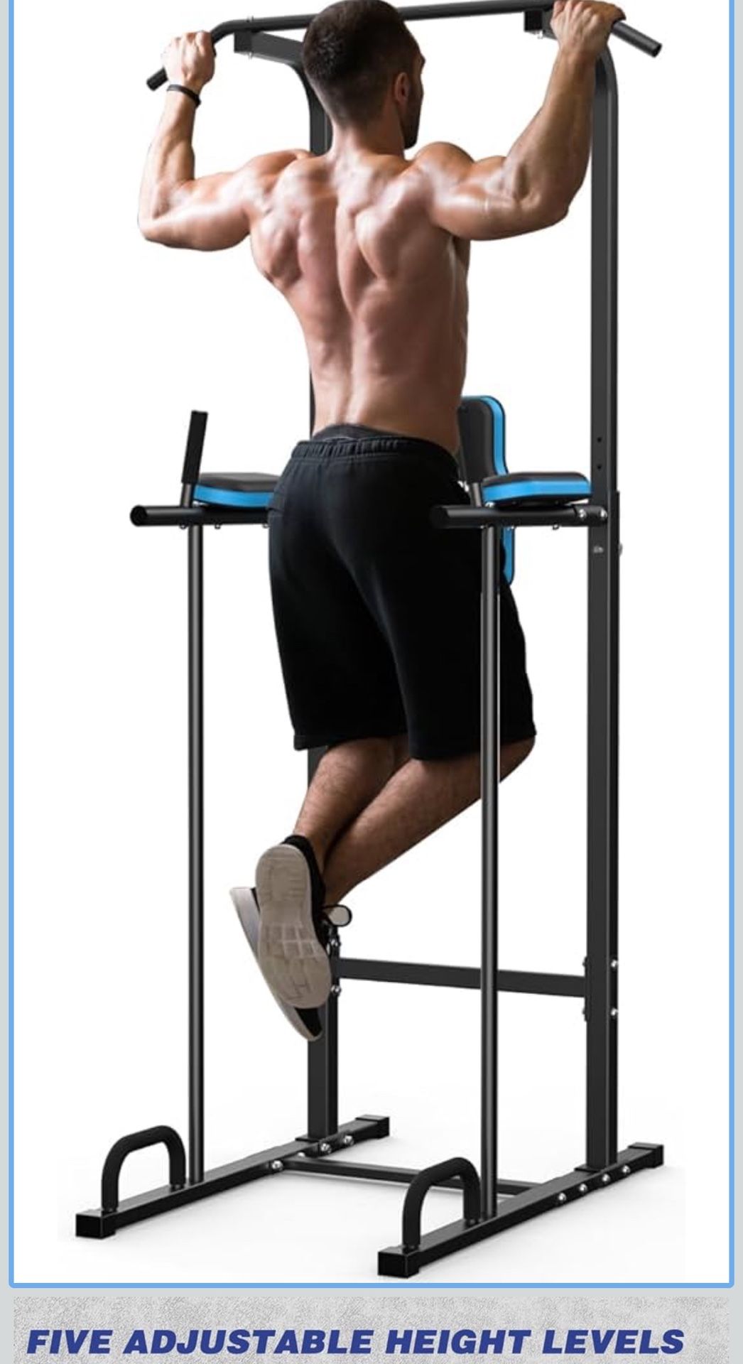 DONOW Power Tower Adjustable Dip Station Pull