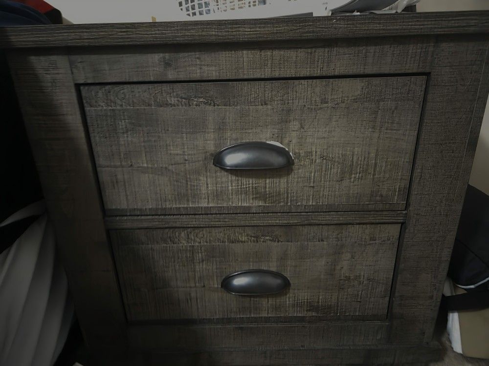  Brand New Ashley Dresser W/mirror  And Night Stand