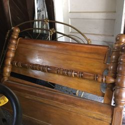 Cannon ball bed plus iron bed full