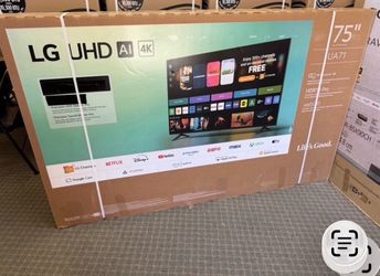 75 LG TV $55 down on Financing for delivery six month warranty