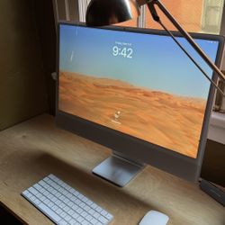Grey Apple iMac 24” M1 16GB RAM 1TB SSD (2021) + Apple Keyboard & Mouse