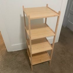 Like new-IKEA Bamboo Shelf unit.  Moving/ Must Go!