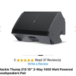 Mackie Thump 215 15" speakers