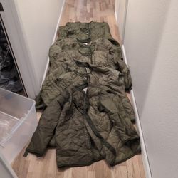Vietnam Era Jacket Liner Lot Of 9