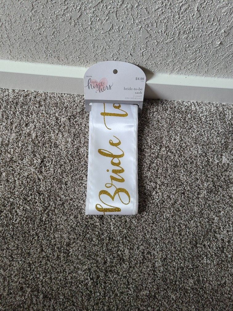 Wedding Bridal Shower Sash