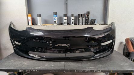 2017-2018-2019-2020 TESLA MODEL 3 FRONT BUMPER OEM USED #10482