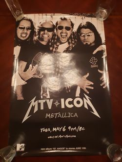 Metallica MTV Icon 2003 Promo Poster