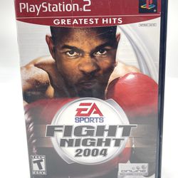 Fight Night 2004 Sony PlayStation 2 PS2 Complete Boxing Video Game