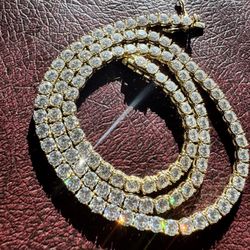 24 Inch 5mm Moisanite  Chain 
