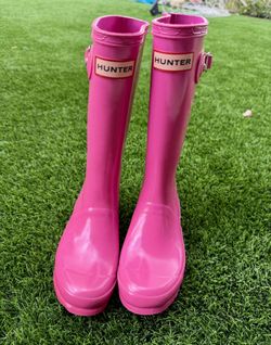 Hunter Original Kids Pink Rain Boot size 2