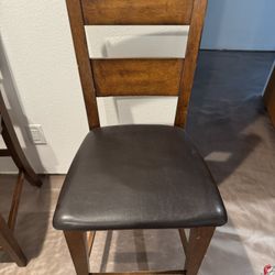 4 Wood Dining Chairs 