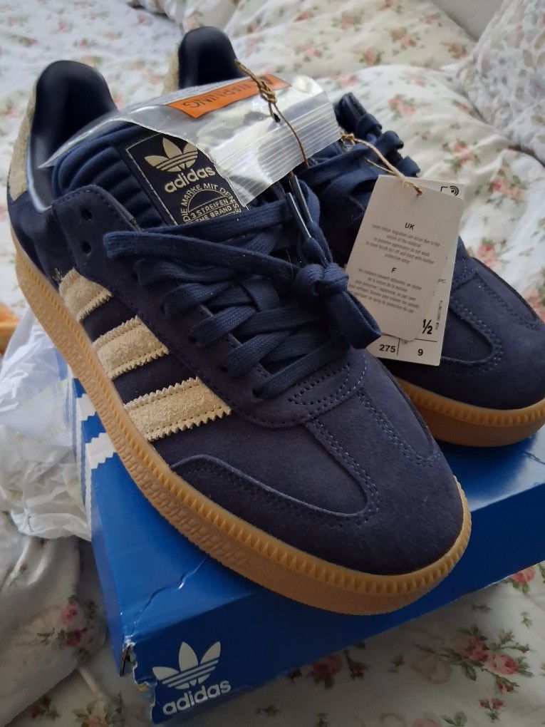 New Adidas Samba XLG Dark Indigo Size 9.5