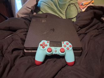 Ps4 Slim With power chord and controller
