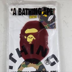BAPE White ABC Camo Logo T-Shirt Size XL